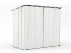 Box in acciaio casetta da giardino capanno 174x100cm x h 182cm - 43kg - 1,74mq - BIANCO