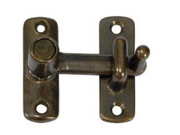 10pz tavellini a scatto liscio con incontro in ottone bronzato - incontro mm.5h. fer9706