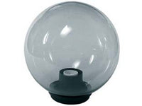 2pz globo fume' con base e portalampade - ? mm.250 max 60w fer10559