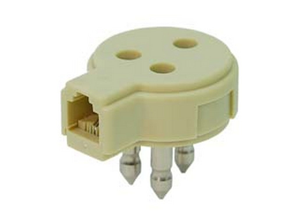 5pz spina telefonica duplicatore tripolare con presa plug 6/2 fer12355