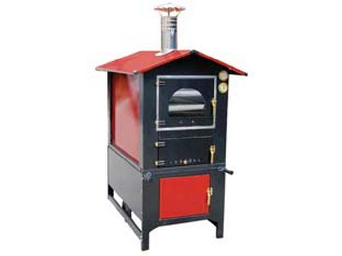 forno a legna da esterno -cm.95,5x120x163h. - forno cm.45x80x40h - kg.250 fer15592