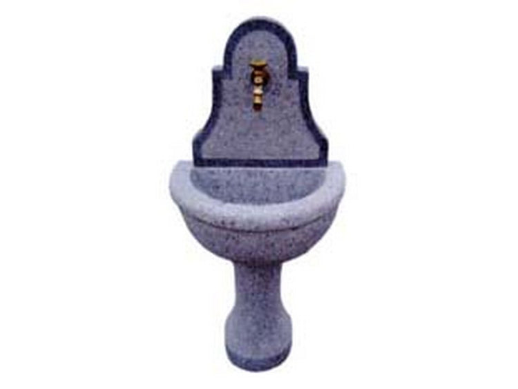 fontana a parete in granito grigio - cm.130h. - peso kg.160 - colore grigio fer37525