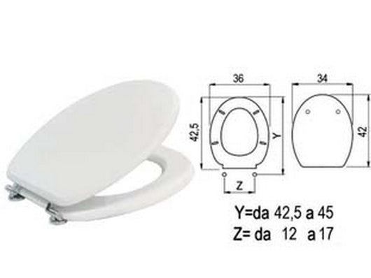 sedile wc universale laccato bianco fer42390