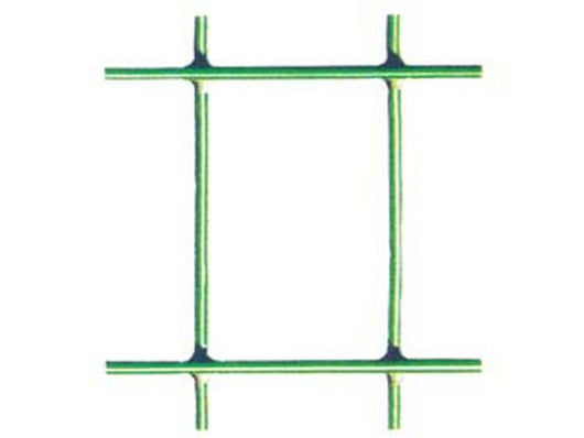 1 pz rete elettrosaldata plastificata verde "esaplax" maglia mm.50x76 maglia 76,2x50,8 filo ? mm.2,5 esterno - cm.150h. fer49269