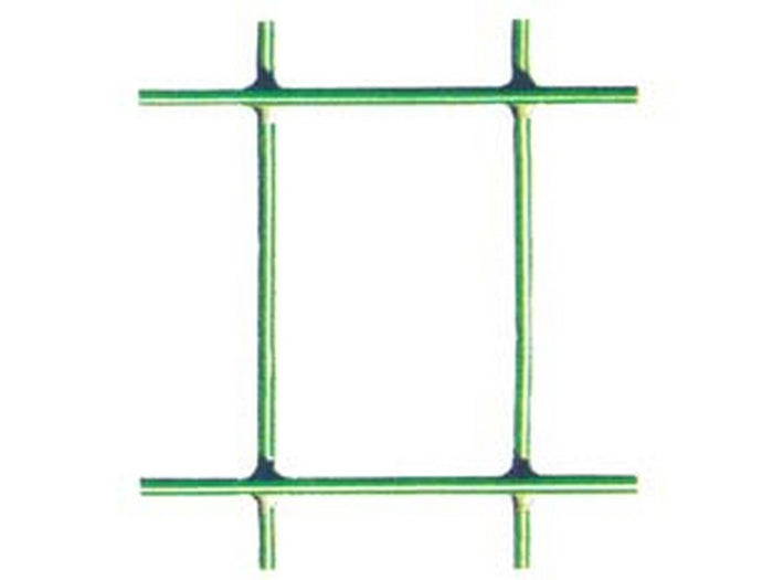 1 pz rete elettrosaldata plastificata verde "esaplax" maglia mm.50x76 maglia 76,2x50,8 filo ? mm.2,5 esterno - cm.120h. cod:ferx.fer49252