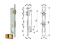 serratura da infilare per montanti catenaccio e rullo con cilindro 913 - mm.14 (913.14.1) fer53402