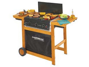 barbecue gas 3 bruciatori cm.60x46 "adelaide 3 woody dual gas" - bracere cm.60x46 fer56182