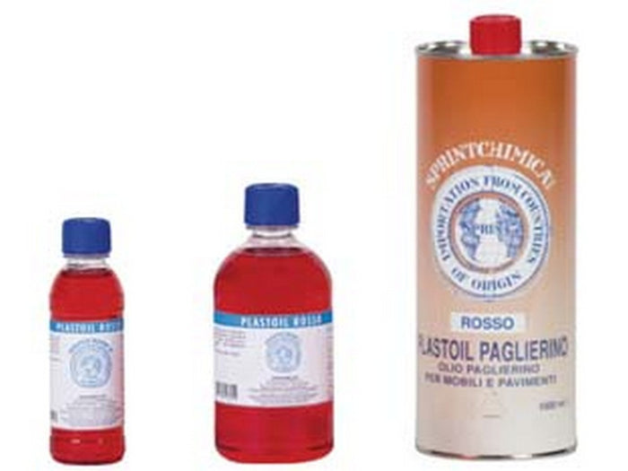 12pz olio paglierino rosso per mobili - lt.1 colore rosso - in lattina fer62046