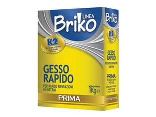 12pz k2 linea briko gesso rapido bianco in polvere - kg.1 in scatola fer71086