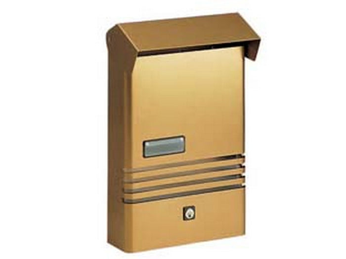 cassetta portariviste serie x per esterni - cm.25x7,5x38h. in alluminio anodizzato bronzo fer80927