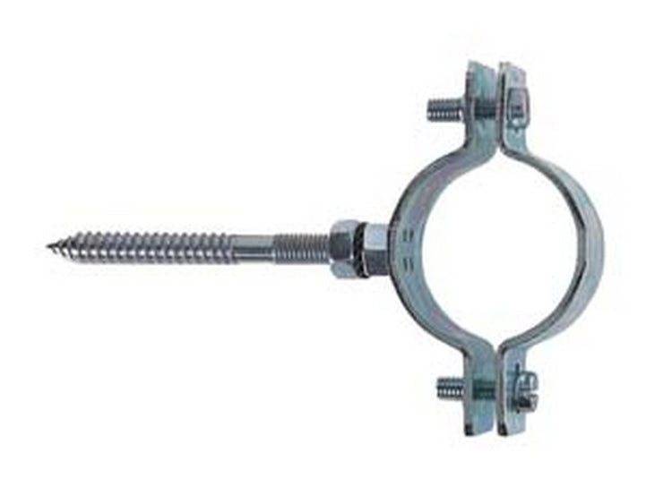 10pz collare pesante in acciaio zincato per tubi "cpt" - 1" per tubi ? mm.31/34 tassello ? mm.10 cod:ferx.fer63333