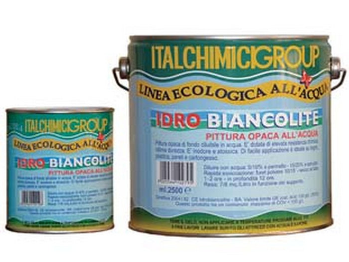 6pz pittura di fondo opaca all'acqua "idrobiancolite" - ml.750 cod:ferx.fer88398