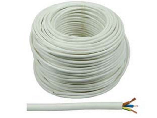 100mt cavo elettrico multipolare similgomma bianco h05vv-f - 3x mmq.1 colore bianco  fer90605