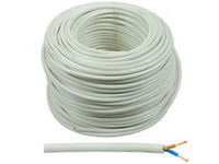 100mt cavo elettrico bipolare similgomma bianco h05vv-f - 2x mmq.1 colore bianco  fer90728