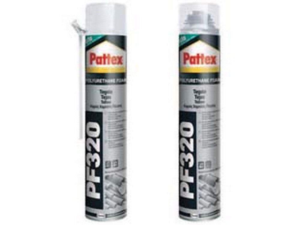 schiuma poliuretanica per tetti e tegole pattex pf 320 - ml.750 applicazione manuale fer91893