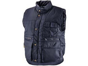 gilet imbottito in poliestere/cotone blu - tg.xl fer94320