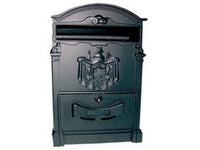 cassetta postale in alluminio per esterni "residence" nera - cm.25x9x41h. colore nero fer96454