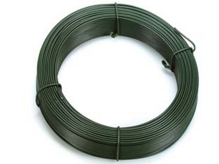 3pz filo ferro plastificato verde in matasse mt.100 - n?11 filo ? mm.1,8 per legature fer104555