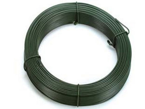 2pz filo ferro plastificato verde in matasse mt.100 - n?15 filo ? mm.2,4 per tensione fer211567