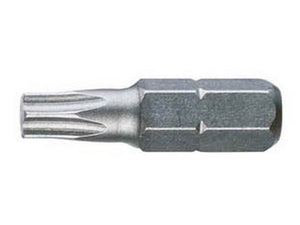 10pz inserti testa torx per avvitatori art.861tx - t20 mm.25 fer104395