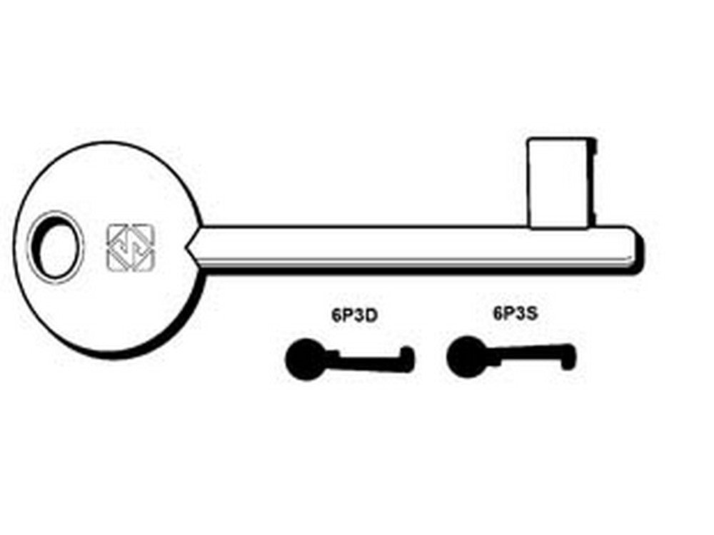 5pz chiavi patent passepartout bonaiti, , mp - 6p3s sx (ex 5012) fer116565