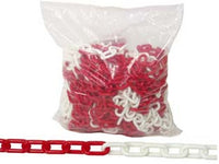 5mt catena segnaletica in plastica bianca e rossa - ? mm.6 conf. 5mt. cod:ferx.fer344111