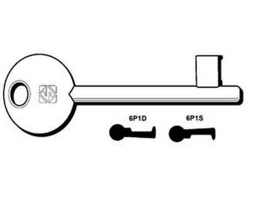 5pz chiavi patent passepartout bonaiti, etna, mave, mp, oasa, perino - 6p1s sx (ex 5010) fer122634