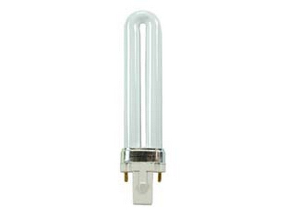 5blister lampada fluorescente longlife con starter incorporato g23 - 9w - g23 2pin - 2700?k calda - 600 lm - 34x167h fer142823