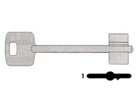 5pz chiavi doppia mappa 00102 - 00102001 dx (tipo silca csm) fer143189