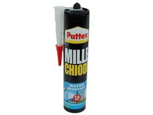 pattex millechiodi water resistant in cartuccia per esterni e interni - gr.450 fer143394