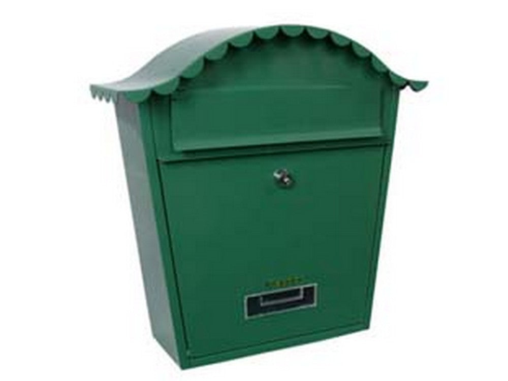 cassetta postale portariviste sagomata per esterni verde - cm.36x13x36h. - colore verde fer145770