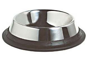 ciotole in acciaio inox per cani - cm.24x5,0h. capienza lt.1 cod:ferx.fer155649