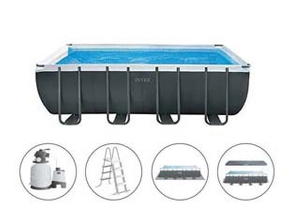 piscina "ultra xtr frame" rett.con tel.portante con pompa cm.549x274x132h. - capacit? lt.17203 - peso kg.129,4 (26356) fer156837