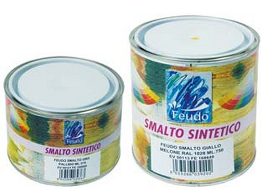 6pz smalto sintetico lucido (lack 82) - ml.750 giallo di cadmio ral 1021 fer70867