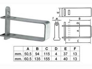 1blister cravatta bloccacancello in acciaio pal24 - piccola (pal240064) cod:ferx.fer172318