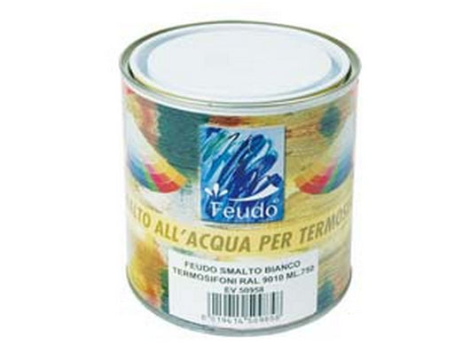 6pz smalto all'acqua per termosifoni (termo lack) - ml.750 bianco ral 9010 cod:ferx.fer180399