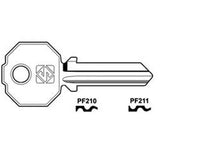 10pz chiavi per cilindri prefer 5 spine grandi - pf211 sx fer347877