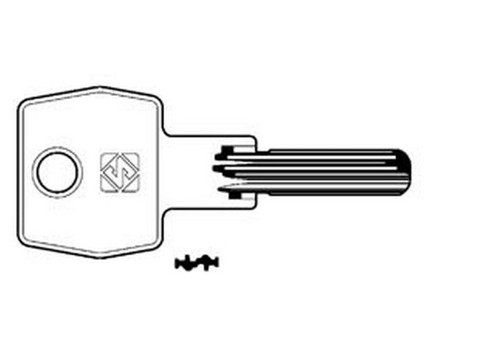 5pz chiavi punzonate per cilindri corbin 6+7 spine cb98 - cb98 fer188197