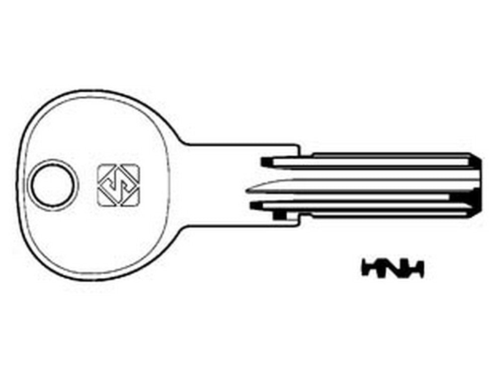 10pz chiavi punzonate per cilindri 5+6+6 spine ie26 - ie26 fer188265