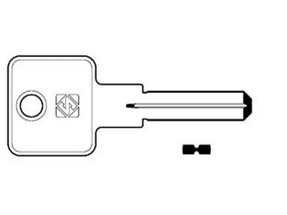 5pz chiavi punzonate per cilindri mg 5+5+5 spine mg8 - mg8 fer188319