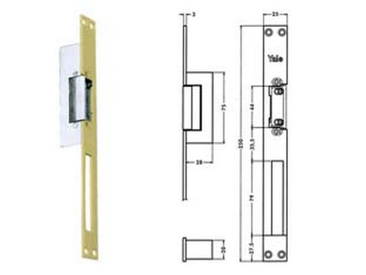 incontro elettrico 67f0 - cm.25 acciaio finitura oro (y67f0508) cod:ferx.fer189514