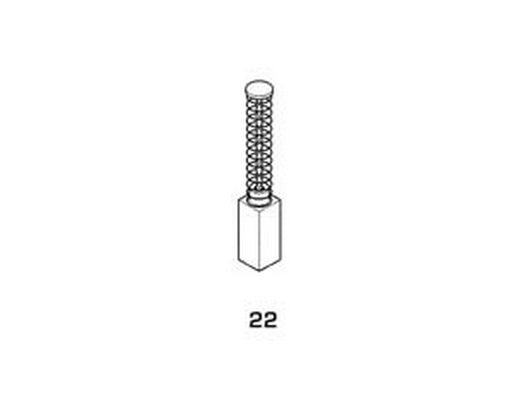 8pz spazzole a carboncino per elettroutensili modello 22 - rupes 1711 mm.6x7x11/13h. fer246309