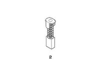 8pz spazzole a carboncino per elettroutensili modello 2 - 1737 mm.6x10x16/15h. fer192415