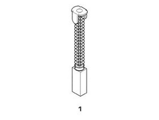 8pz spazzole a carboncino per elettroutensili modello 1 - rupes 1710 mm.6x6x16/10h. fer246293