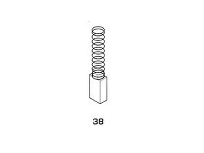 8pz spazzole a carboncino per elettroutensili modello 38 - stayer 1719 mm.6,2x6,2x13h. fer192453