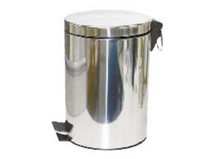 pattumiera in acciaio inox con pedale - lt.3 cm.16,8x25,7h. fer303330