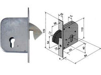 serratura per porte e cancelli scorrevoli a gancio rientrante 068 - mm.50 (06850000) fer194891