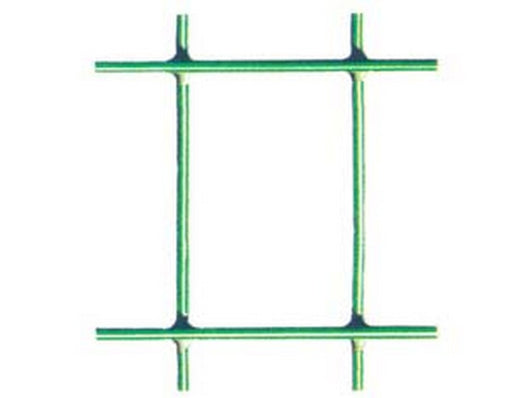 1 pz rete elettrosaldata plastificata verde rotolo mt.10 maglia 76x63 spess.filo ? mm.2,2 - cm.80h. fer202466