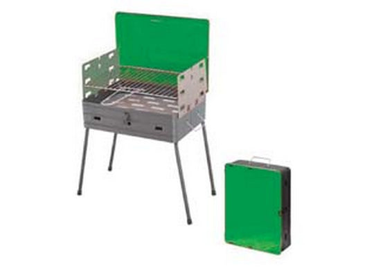 barbecue rettangolare a valigetta "scout" - bracere cm.43x21x55h. fer206150