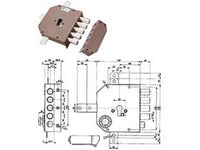 serratura quintuplice applicare senza scrocco cilindro europeo 38640 - mm.60 dx (38640vd00j) fer211871